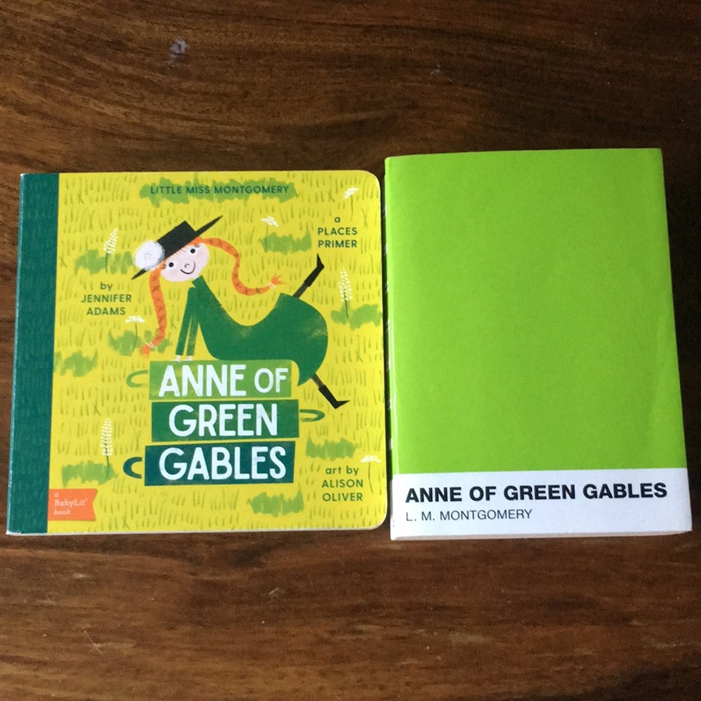 2 Anne of Green Gables L.M. Montgomery Puffin Board book and Puffin Pantone 376